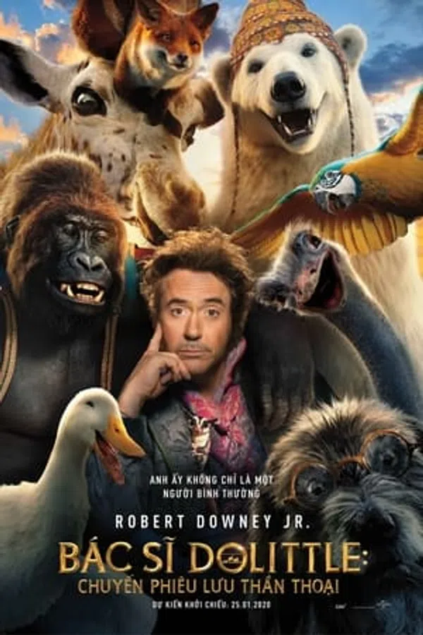 Poster phim Bác Sĩ Dolittle: Chuyến Phiêu Lưu Thần Thoại trên SubNhanh