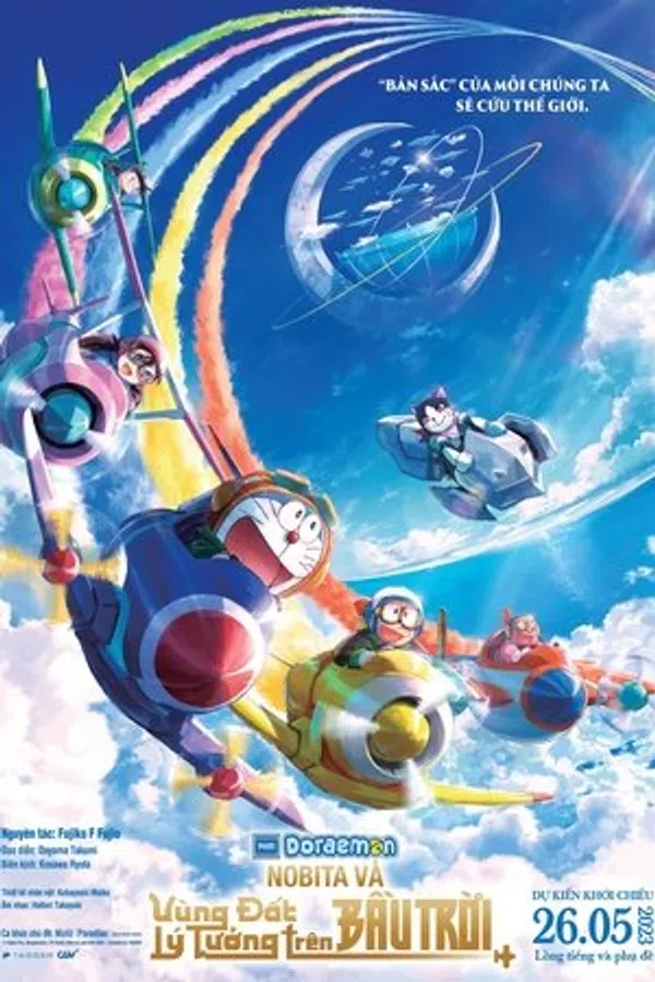 Poster phim Doraemon: Nobita và Vùng Đất Lý Tưởng Trên Bầu Trời trên SubNhanh